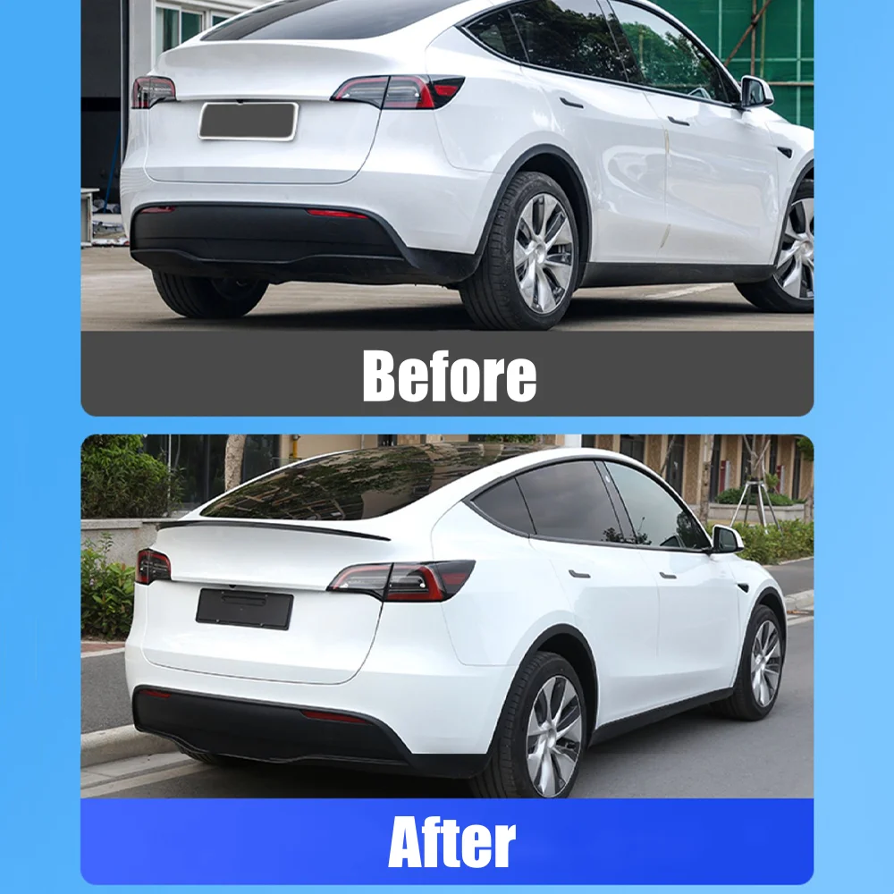 Untuk Tesla Model Y 2016 2017 2018 2019 2020 2021 2022 2023 tutup bagasi belakang mobil Spoiler Wings Tuning Aksesoris Eksterior