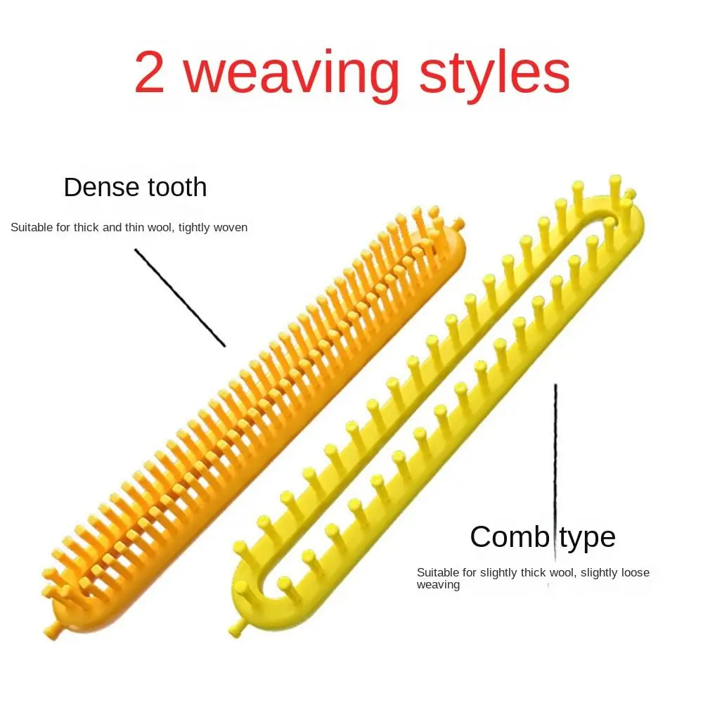 Durable Plastic Weaving Loom Knitting Kit DIY Rectangle DIY Machine Sewing Tools Handmade Craft Wool Knitter Men