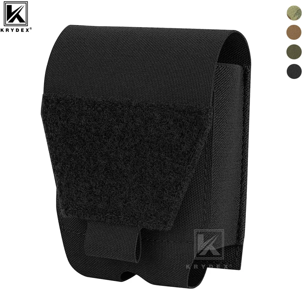 KRYDEX Tactical 500D Handcuff Pouch Low Profile Waist Case Holster Duty Belt Vest Law Enforcement Outdoor Hunting MOLLE Belt Bag