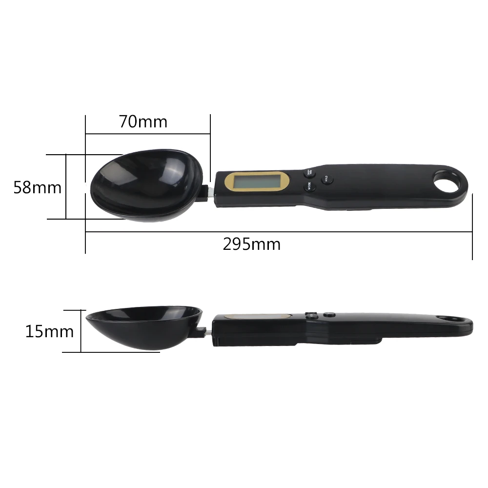 Electronic Spoon LCD Digital Useful Measuring Spoon Coffee Milk Tea Sugar Baking Spoon Kitchen Tools Food Thickening 500g/0.1g