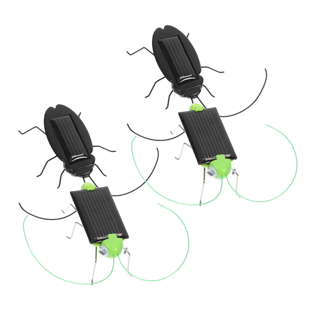

4pcs Solar Powered Insect Kids Educational Cockroach Outdoor Indoor Play Realistic Plastic Bug Solar Energy Science