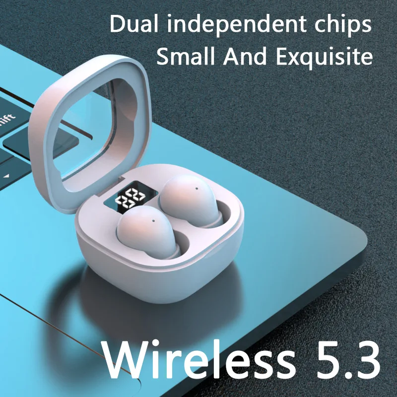 

SK19 Super Mini Earphones TWS Wireless Bluetooth Headset With Mic Intelligent Touch Headphones Invisible Noise Reduction Earbuds