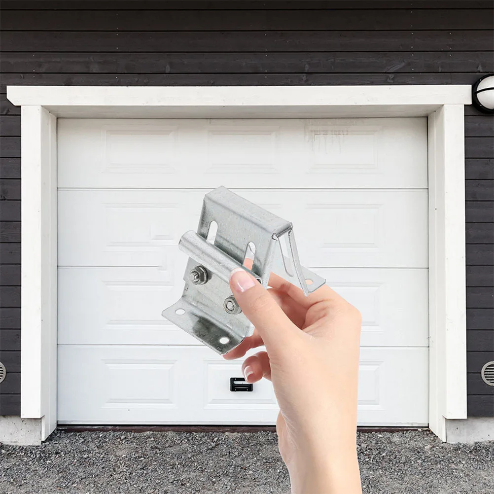 

2pcs Garage Door Hinges Adjustable Top Roller Bracket For Residential Commercial Doors, Replacement Hardware Compatible With