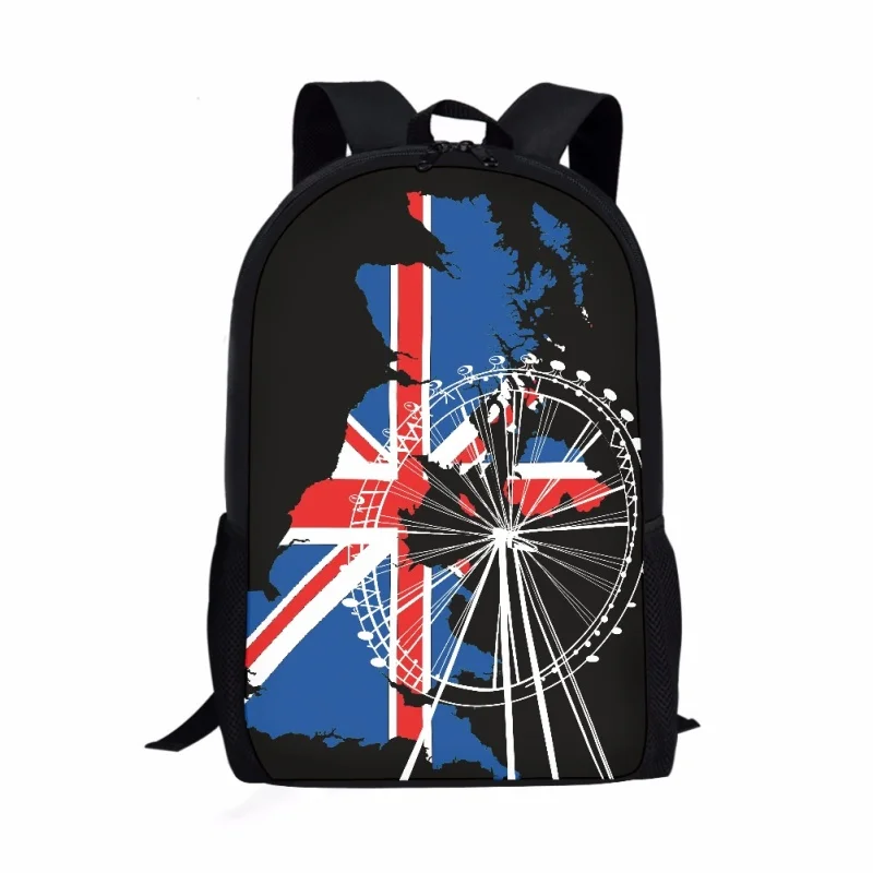 Mochila escolar con estampado de bandera de animales para estudiantes, mochila informal diaria para adolescentes, bolsas para ordenador portátil, mochilas de almacenamiento de viaje para hombres y mujeres