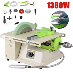 220v 1380w Multifunktion schmuck Stein polier puffer Maschine Schmuck mühle Mühle Polier maschine Schmuck Tisch bank Drehmaschine