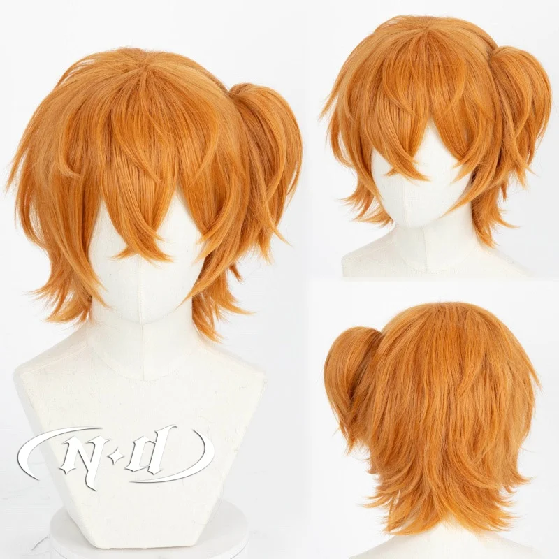 ND Kyousuke-pelucas de Cosplay de Yaguchi, pelo naranja para fiesta de Halloween, cómic Con Coser, Kanekalon sintético