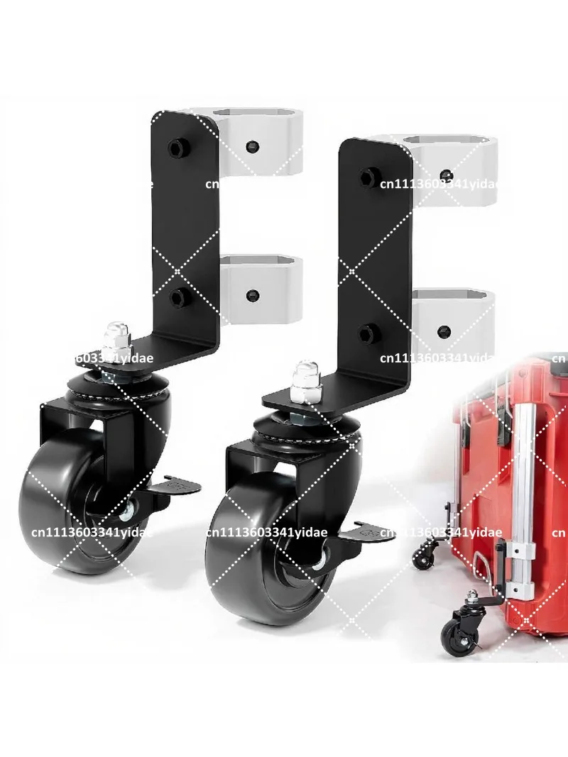 Upgraded Steel Structure Front Wheel, Suitable for Rolling Tool Box Caster Set 2-Piece Set