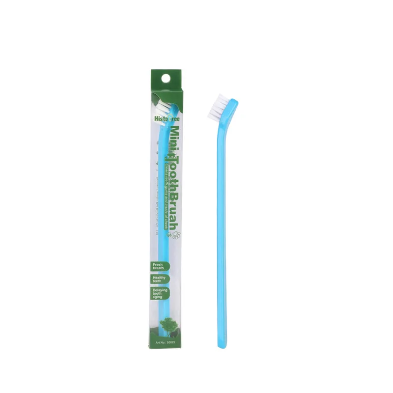 Brosse à dents pour chien recommandée par vétérinaire – Outil de nettoyage des dents à micro tête pour chiens et chats à petite bouche, 360 ° Kit dentaire pour animaux de compagnie, soins des