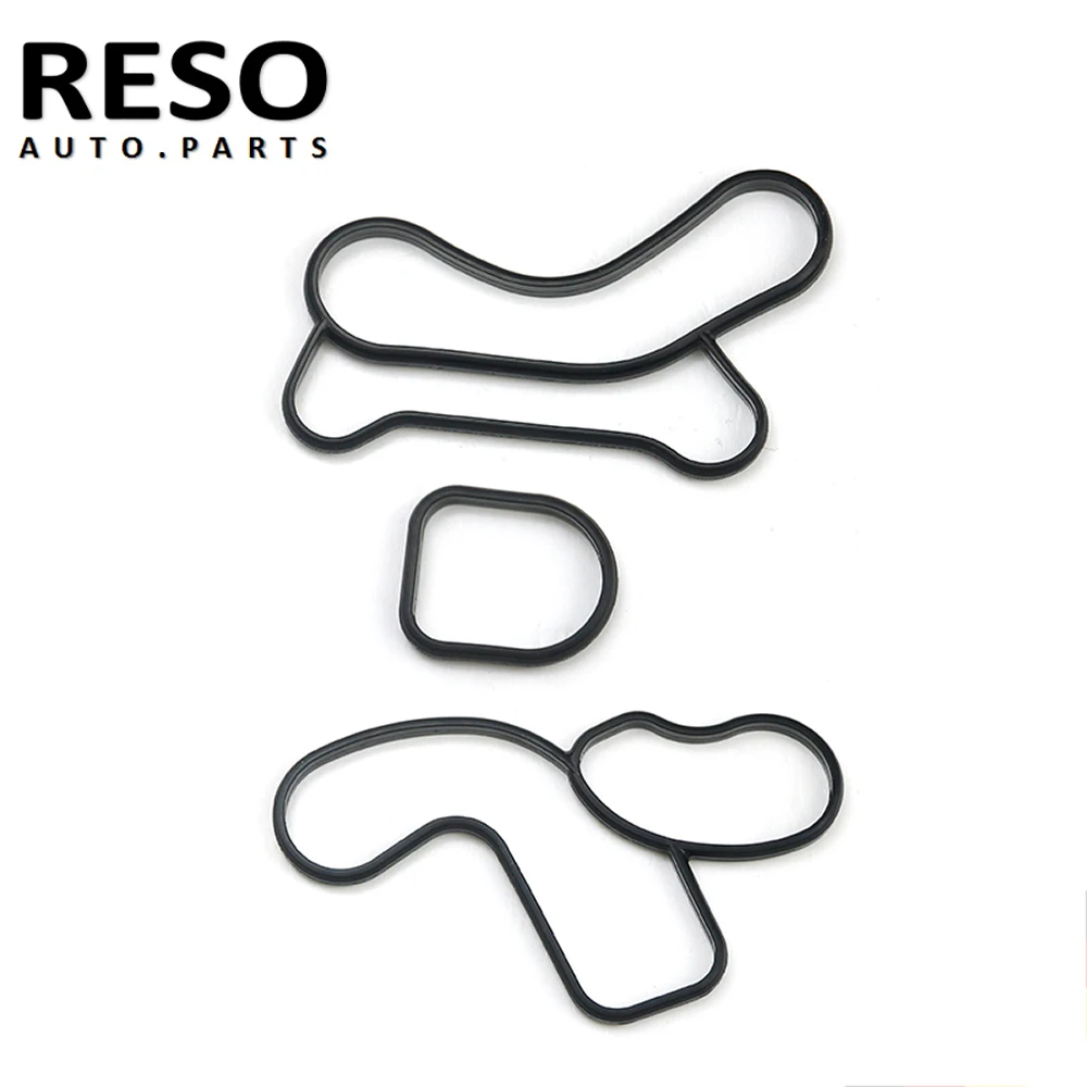 RESO     Engine Oil Cooler Gasket For 11428596283 For BMW X3 X4 X5 1.8D 2.0D 2.5D 3.0i  11428591460 11428591462