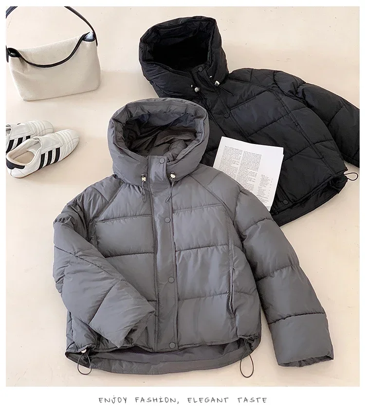 Korean style Soft Warm Cotton Bread Jacket Winter New Loose Versatile Cotton Women's Coat Fashion Casual Down Cotton Parkas 2026