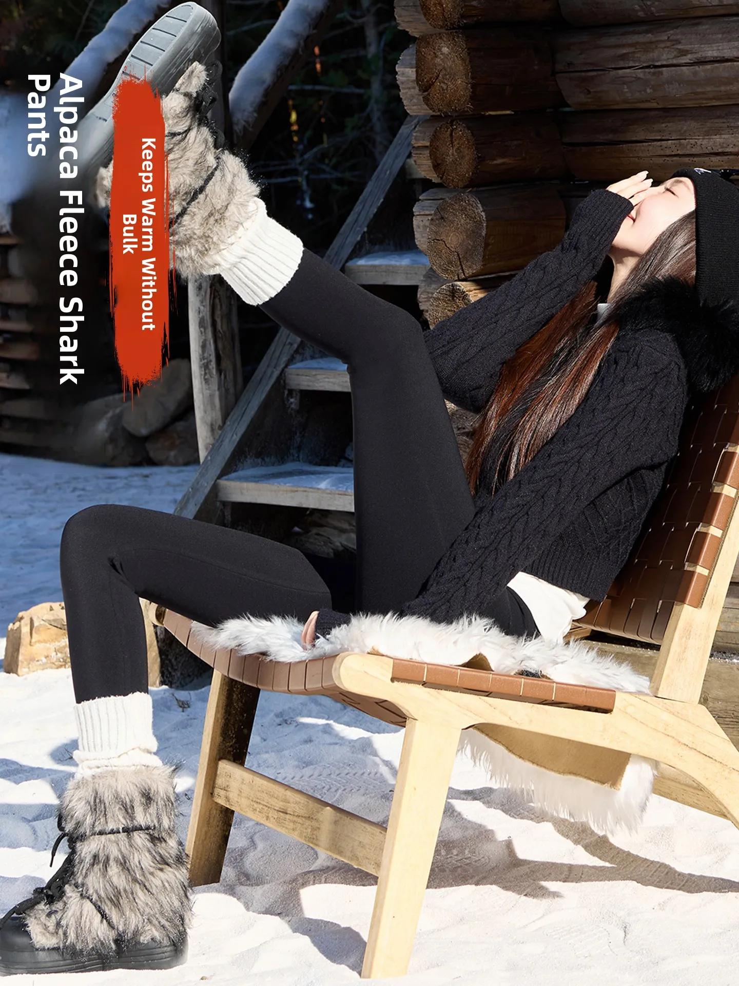 Dames Hoge Taille Fce-Gevoerde Verdikte Herfst Winter Yoga Broek Butt-Lifting Buikcontrole Casual Lange Broek