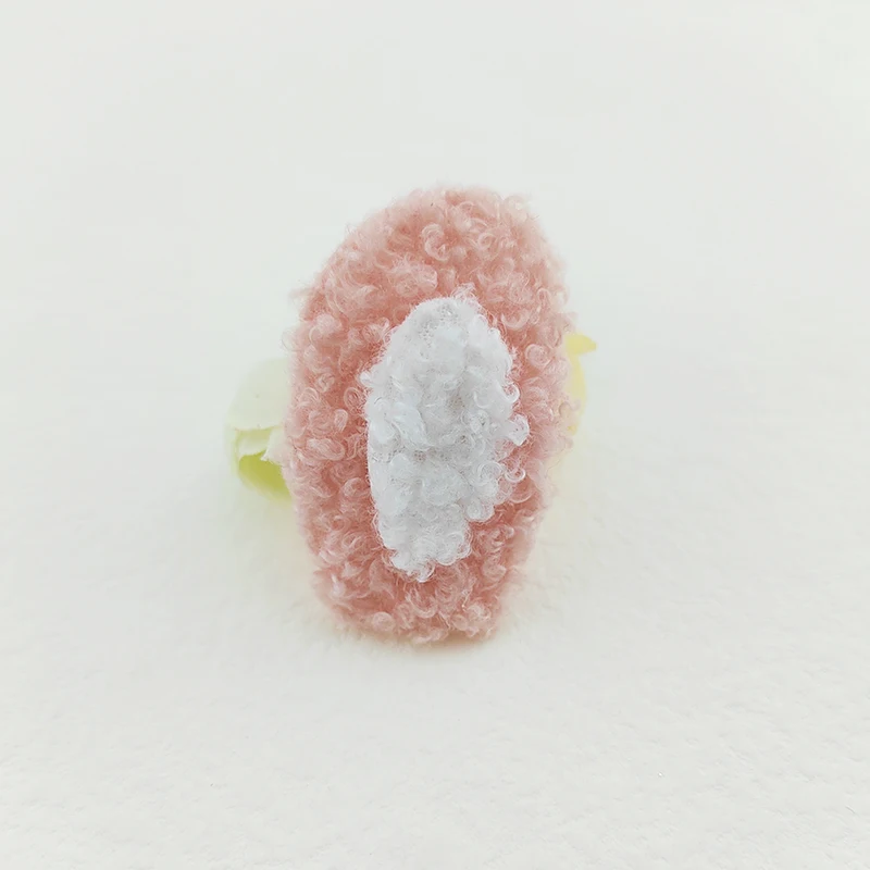 40 Stück 5,5 cm Teddy-Plüsch-Hasenohren, gepolsterte Applikationen für Babykleidung, Mützen, zum Nähen, für DIY-Kopfbedeckungen, Haarspangen, Schleifen, Accessoires und Aufnäher. – Detail 7