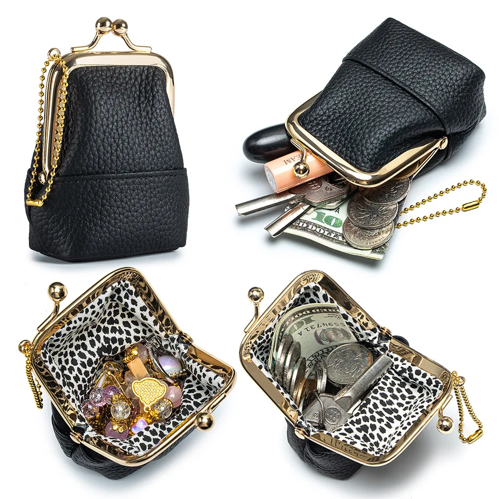 New Lady Storage Bag Genuine Leather Coin Purse New Mini Jewelry Bag For Rings Necklaces Earrings Coin Pouch Small Purse