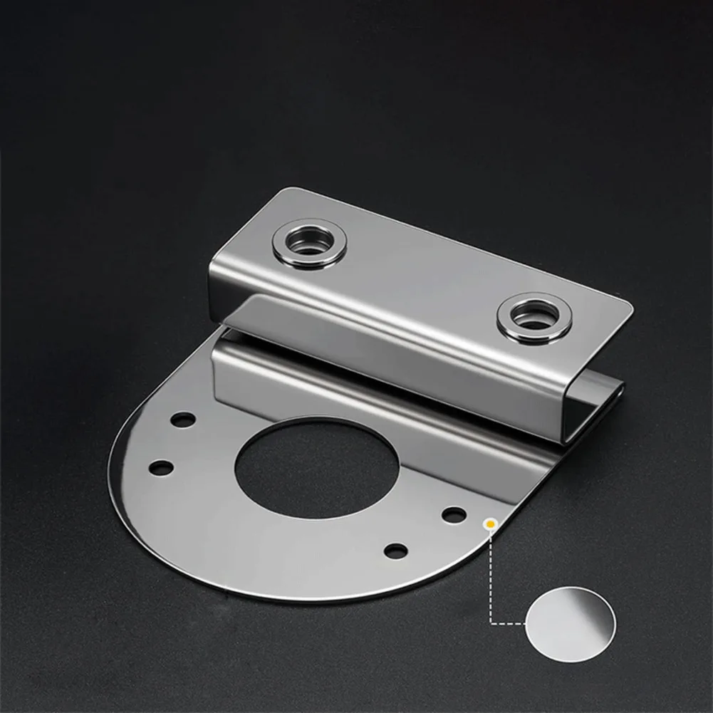 2pcs 304 Stainless Steel Watermelon Light Bracket Straight Down Mount For Semi Trailer Truck Pickup Under Glow Frame Rail