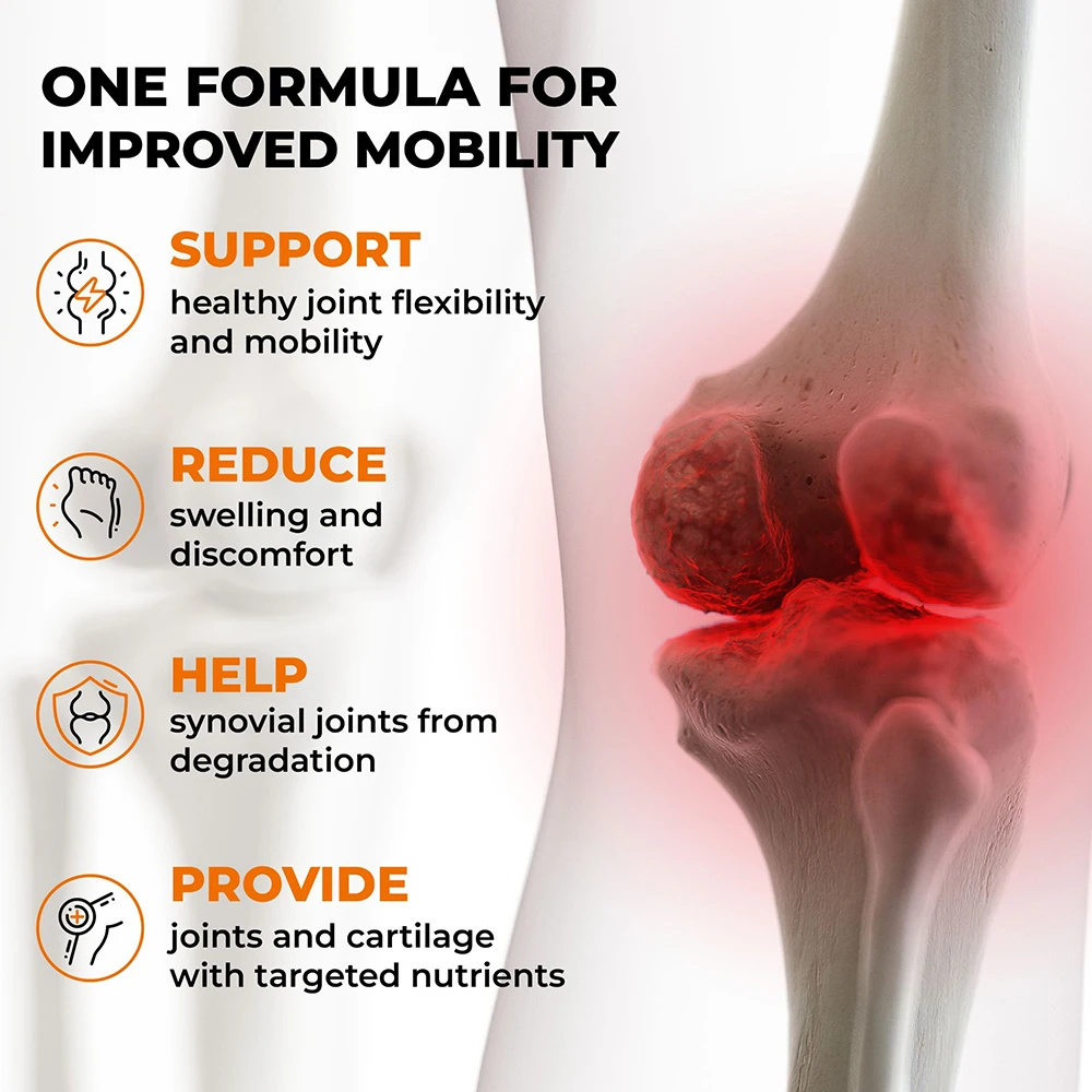 Joint Support NEM Eggshell Membrane with Boswellia Extract, Calcium and Turmeric - Maintain Flexibility, Mobility and Strength