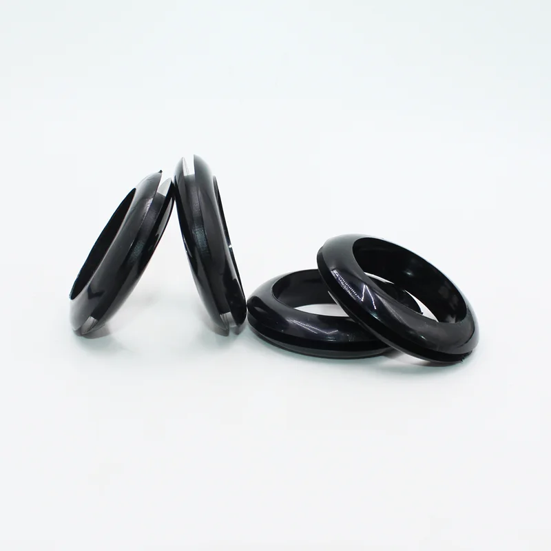 Doppelseitiger schützender Spulenloch-Draht aus schwarzem Gummi, O-Ring-Verteilerkasten, durch Drahtring, Dichtungsring, Ösen, Kabel – Detail 1