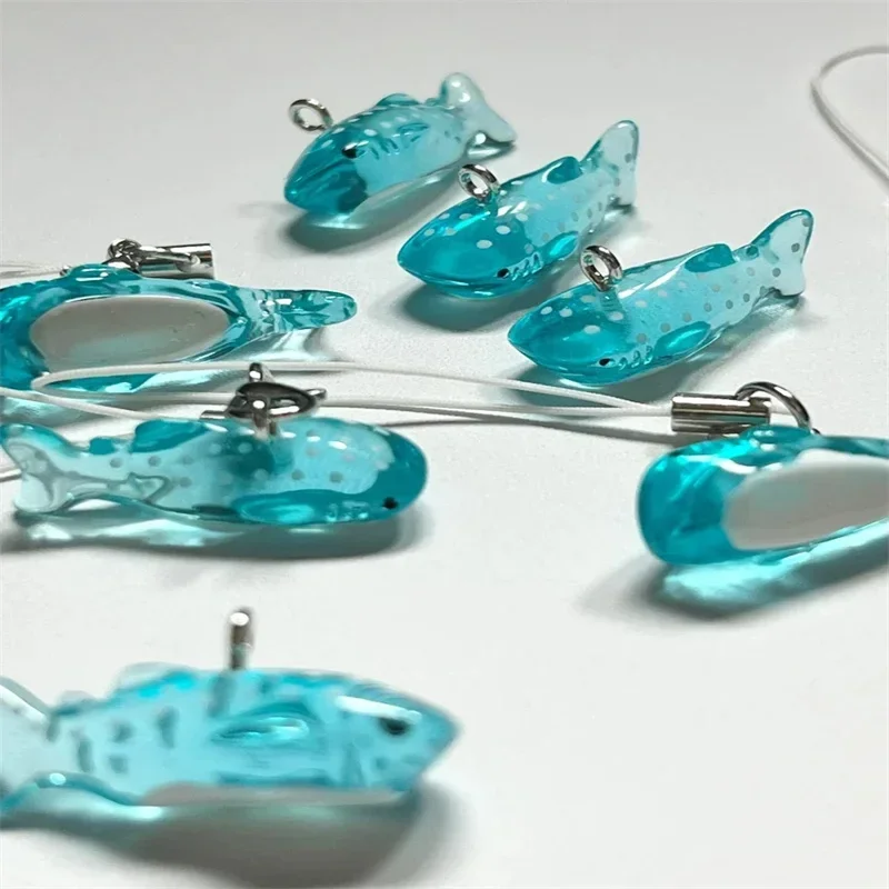 Jelly shark y2k Small Phone Charm | Clear Octopus Keychain Gift Kawaii Lanyard Trinket | Sea Creature Fish Aesthetic Cute Gift