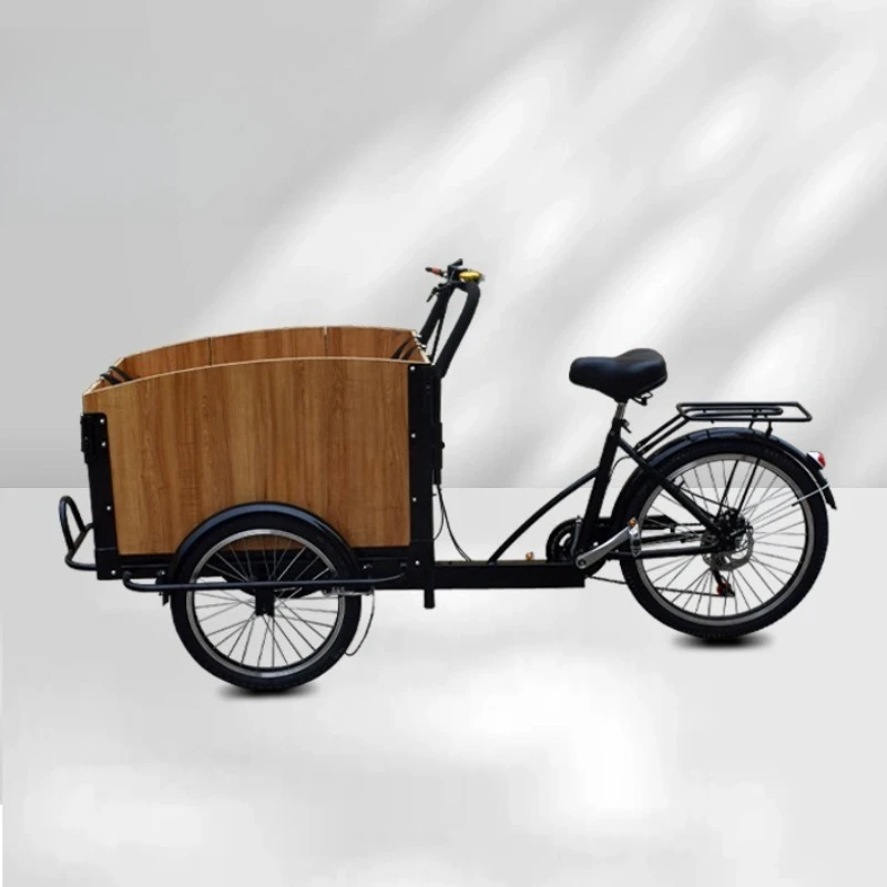 

Light-colored wood grain parent-child car, manual pick-up and delivery, walking the baby upside down