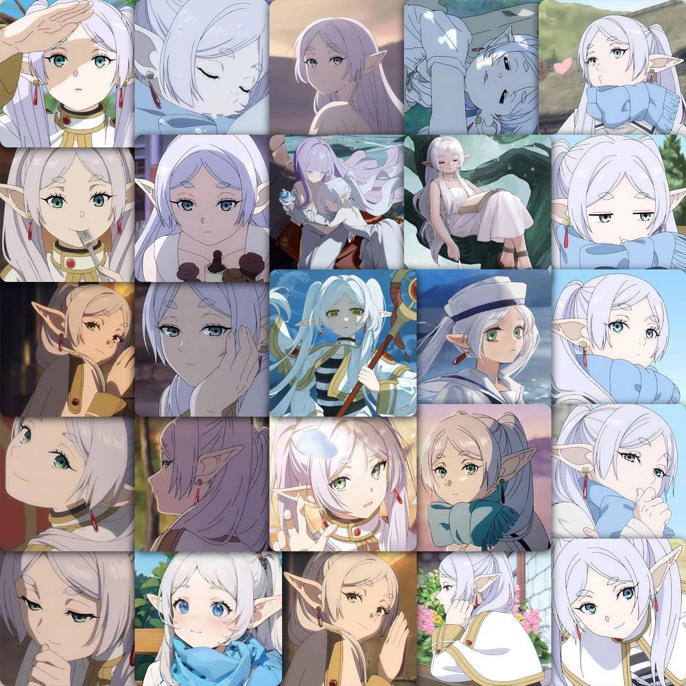 

10/30/59pcs Kawaii Frieren Anime Stickers Frieren Beyond Journey's End Sticker Scrapbooking Laptop Luggage Girls Cartoon Decal