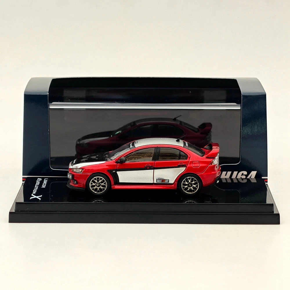 Hobby Japan 1/64 Lancer Evolution X Ralliart Color (Red) HJ644053RB Diecast Models Car Limited Collection Auto Toys