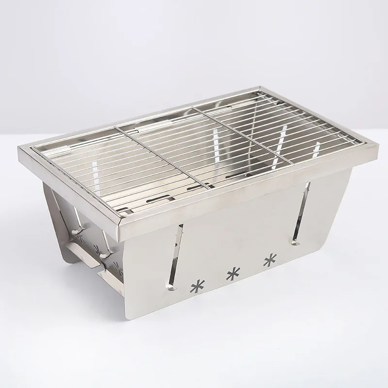 

Barbecue Stove Stainless Steel Barbecue Stove Foldable One Second Folding Portable Creative Stove