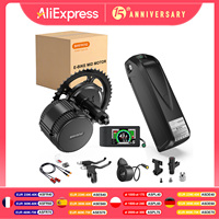 BAFANG 48V 1000W 750W 500W 250W Mid Motor Drive Conversion Kit With Li-ion Battery Electric Bike Motor Engine DPC18 Display