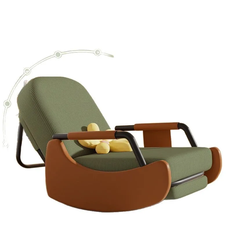 

Reclining and sleeping single sofa, rocking chair adult reclining chair lazy chair small sofa balcony leisure