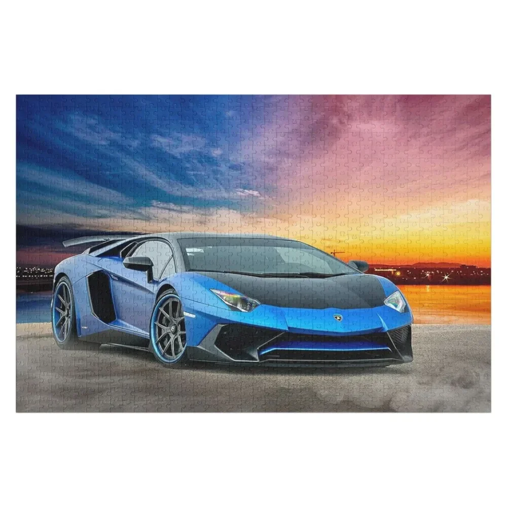 

Lambo Aventador Sport Car Jigsaw Puzzle Custom With Photo Custom Gifts Puzzle