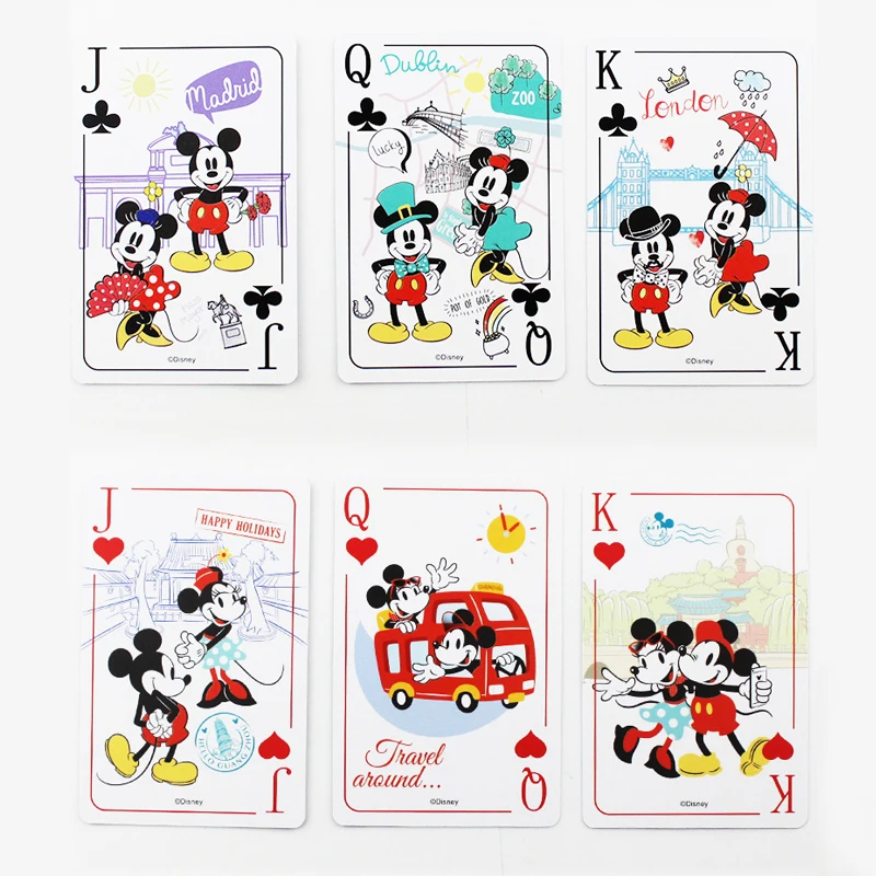 Disney Playing Cards Mickey Minnie Mouse Marvel The Avengers Frozen 4 Styles Poker Paper Card Game For Adult Children