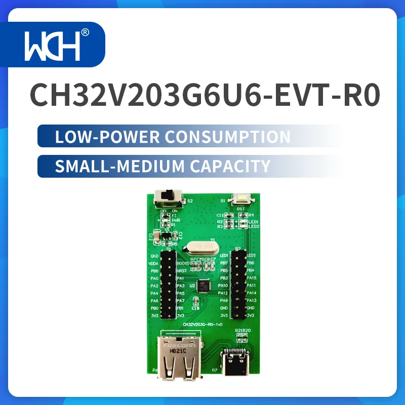 2Pcs/Lot CH32V203 Evaluation Board low-power consumption small-medium capacity