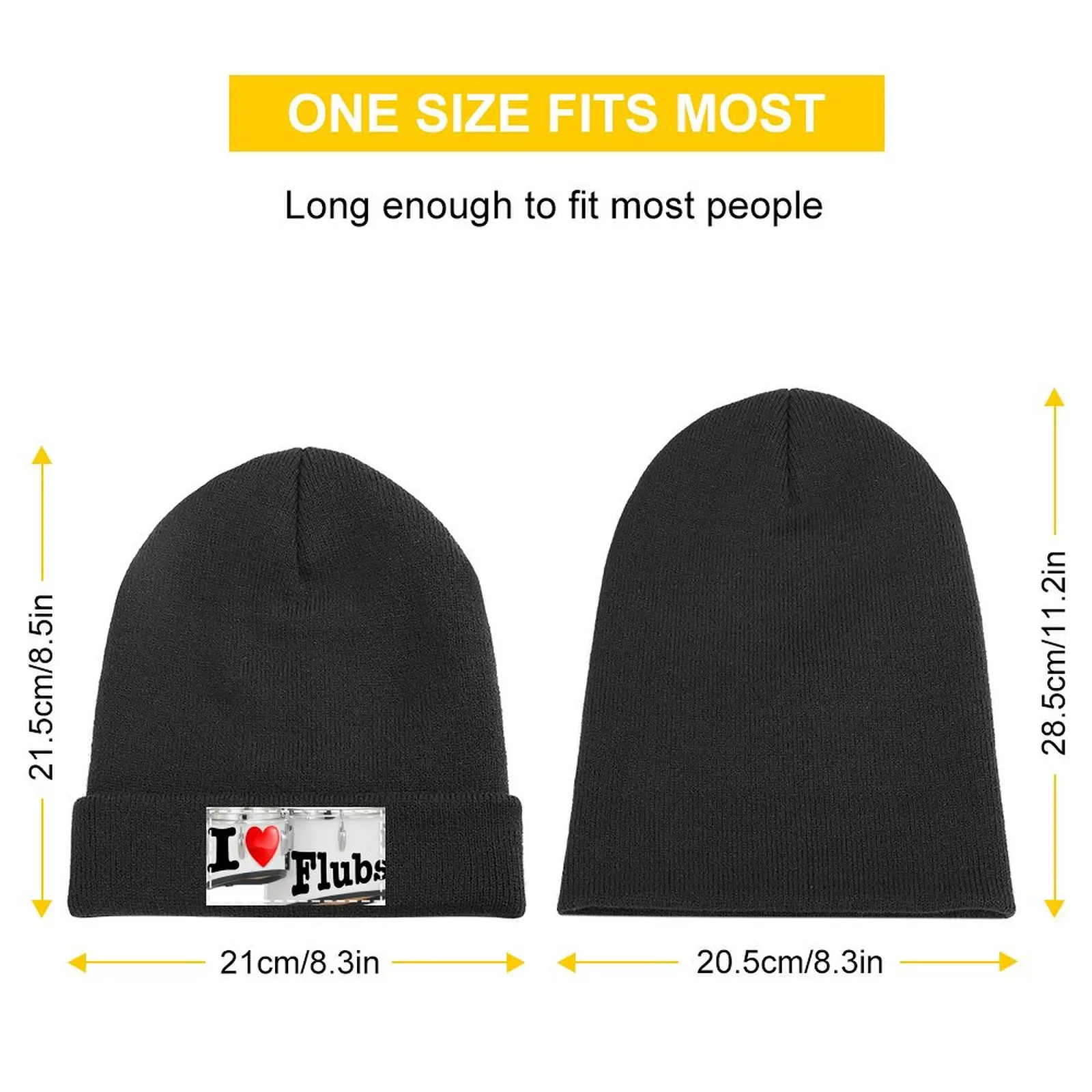 I Heart Flubs Knitted Cap Military Tactical Cap Sports Cap Sun Hats For Women Men's