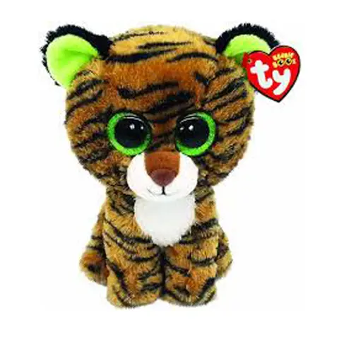 Ty Beanie Boos Plush Toy Tiggy The Stripe Tiger Doll Animal Anime Collection