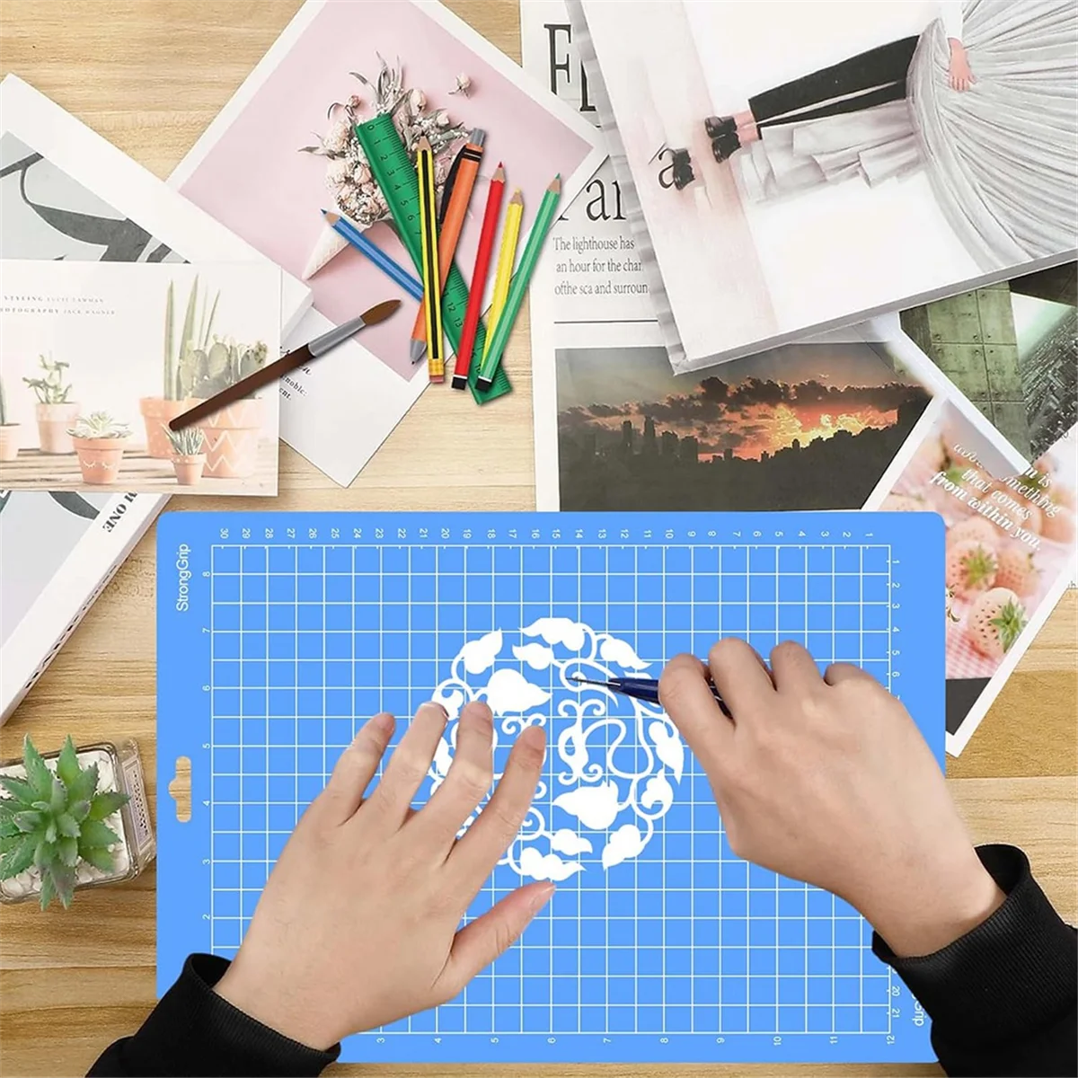 6PCS Mats for Explore Air 2/Air/One/Maker 3/Maker - Variety Pack Cutting Mats with Blades, 3PCS 8.5x12In, 3PCS 12x12In