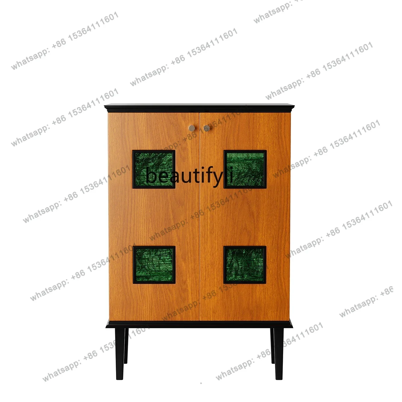 13 Mid-Ancient American Style Kommode Wohnzimmer Schlafzimmer Wandschrank Einfache Retro Kleine Schrankmöbel