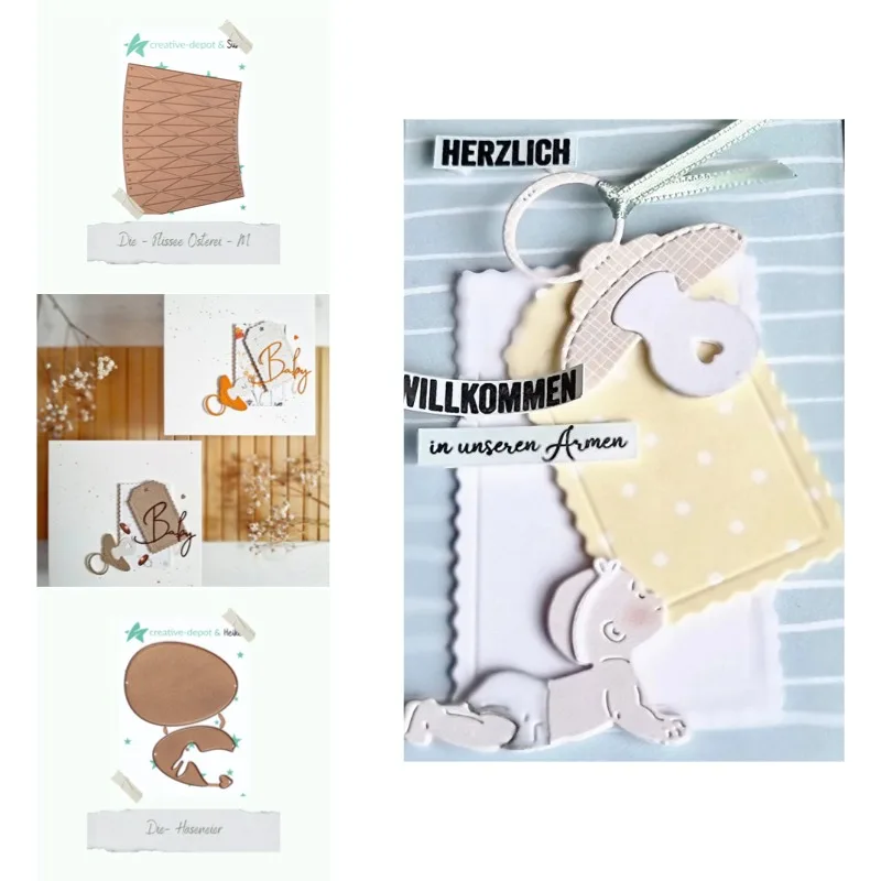 Baby Is Crawling on the Floor on Its Stomach Metal Cutting Dies for DIY Scrap Booking Crafts Dies Cut Stencils Maker Photo Album