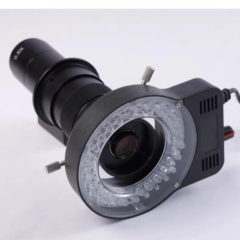 Microscope LED ring light source inner diameter 63MM adjustable light source visual focusing, stereo microscope fill light