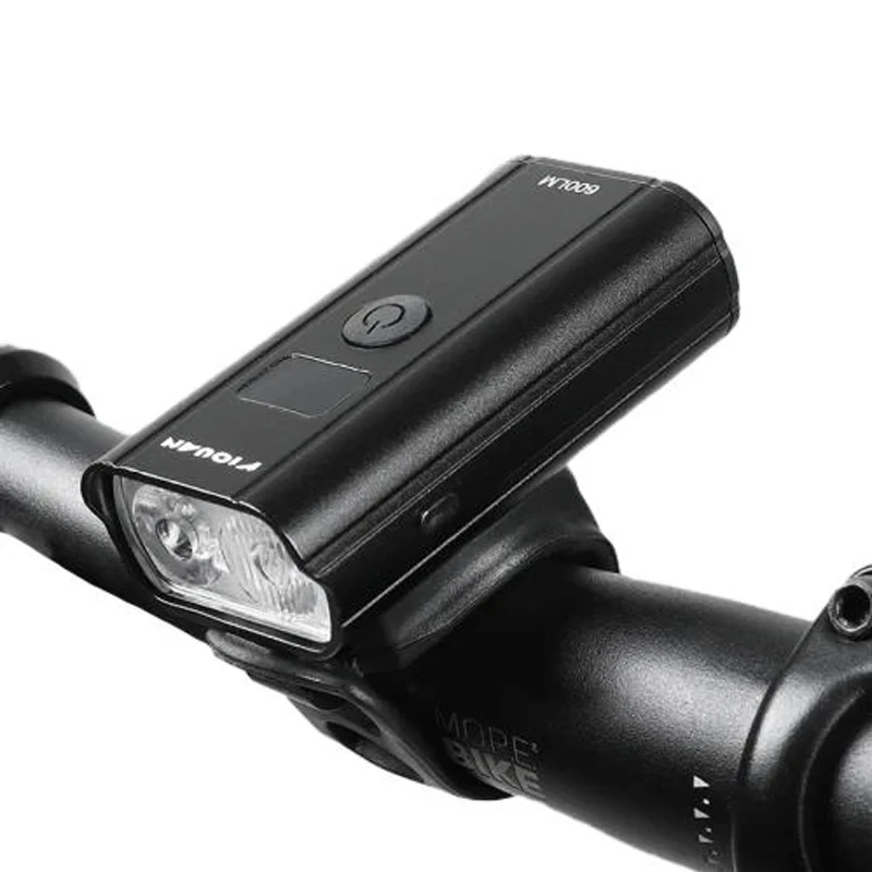 Super Bright Digital Display Bicycle Light 1500mah Polymer Battery Headlight Waterproof Safety Bike Front Light Bicycle Light