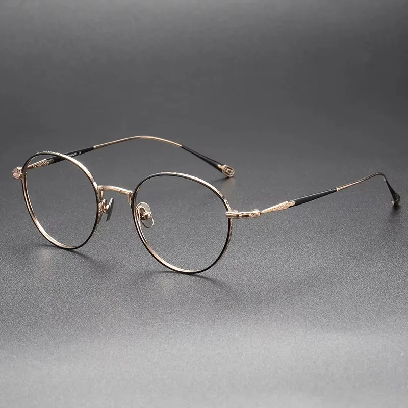 

Hot Sale Fashion Women Glasses Frame Titanium Eyewear Frame Vintage Comfortable Eyeglasses Luxury Prescription Spectacle Frame