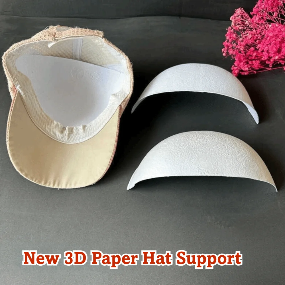 5PCS Paper Baseball Cap Support Insert White Portable Hat Support Insert Breathable 3D Structure Cap Crown Former