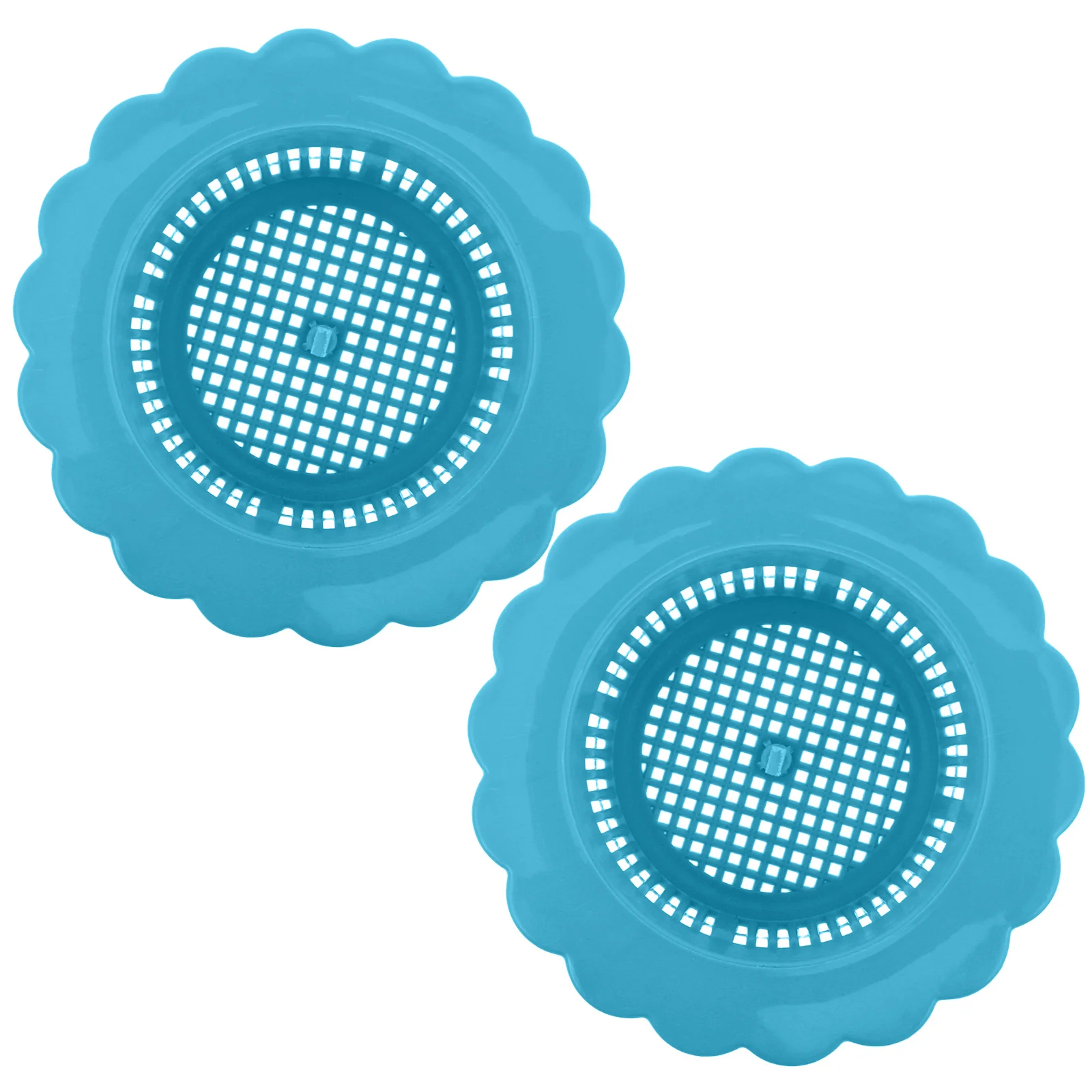 

2pcs Sink Filter Drain Strainer For Bathroom Kitchen Rvs Hair Debris Catcher Waste Protector Durable Plastic Drain Cover