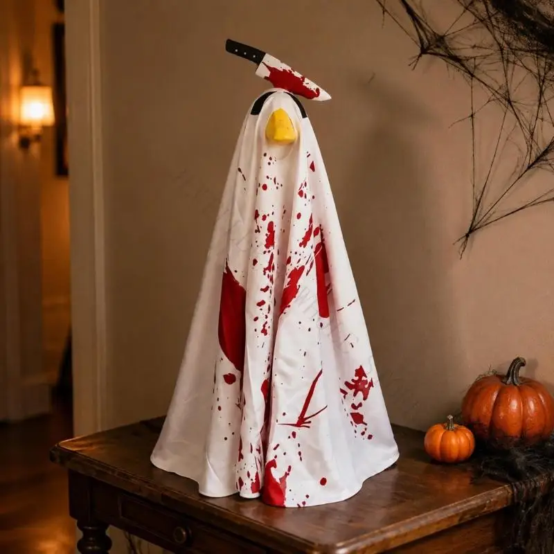 R7UF Polyester Holiday Wrap for Bird Statue Halloween Porch Decor