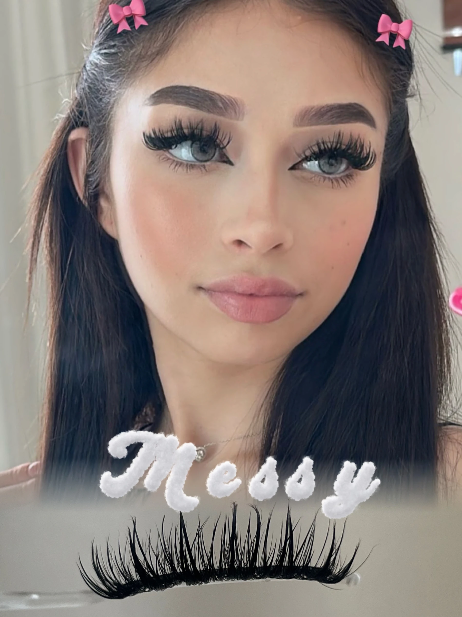 Cílios postiços naturais banda fina feitos à mão cílios cosplay moda coreana extensão fina ferramentas de maquiagem, distribuição aleatória