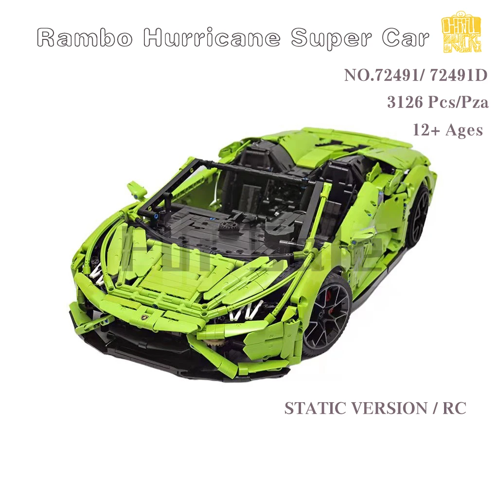 

Moc 72491SuperCar Model With PDF Drawings Building Blocks Bricks Kids DIY Toys Birthday Christmas Gifts