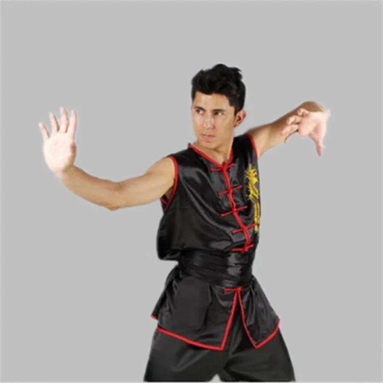 Chinese Tai Chi Uniform Kungfu Outfit Taijiboxing Suit Practicing Clothes Summer Adults