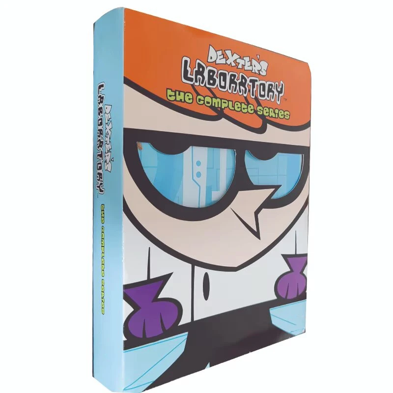 Anime Dexter's Lab 1-6 Season 12pcs DVD English Cartoon High Definition Disc Cosplay Video Image Disc Record Box Collection Gift