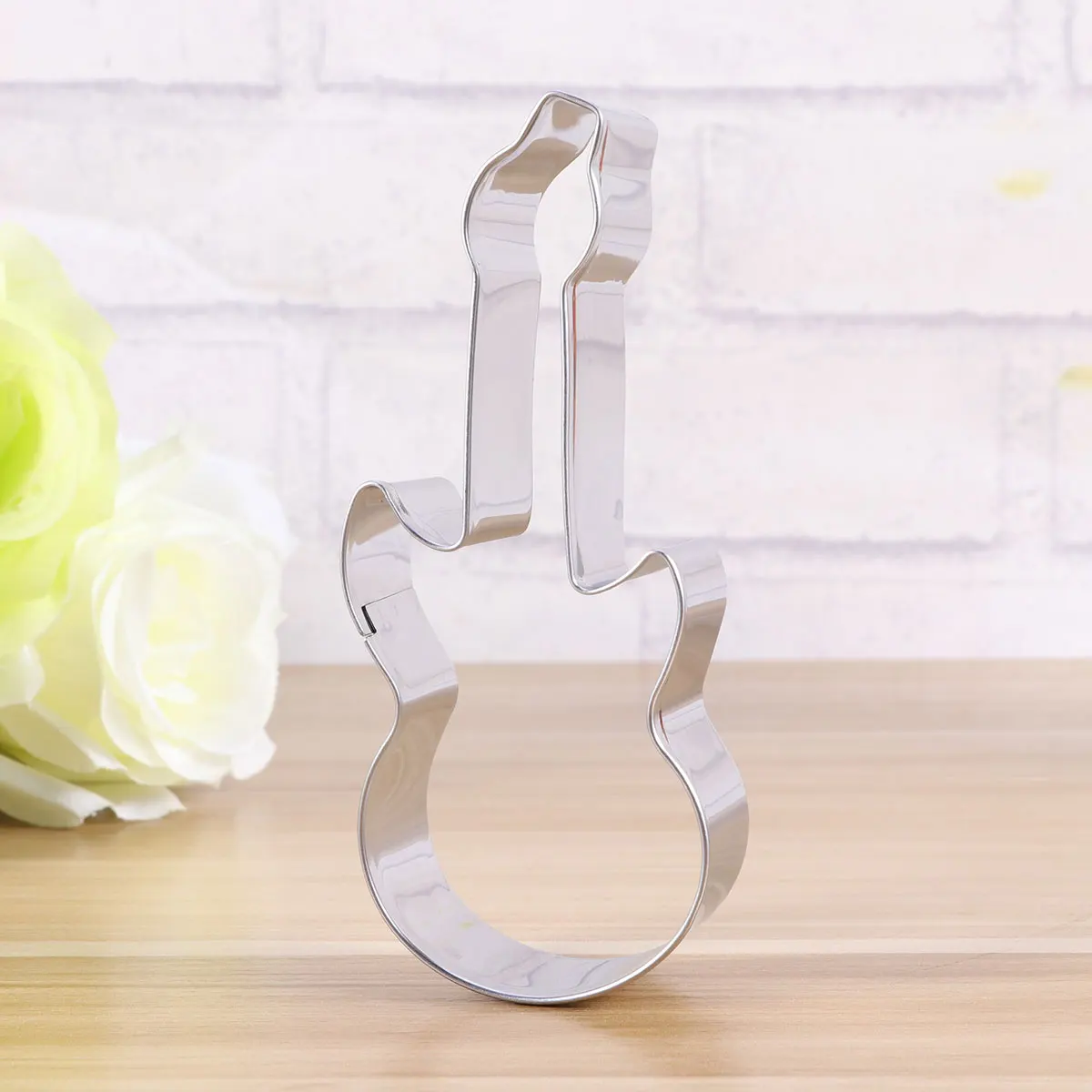 

Stainless Steel Guitar Shaped Cookie Cutters Cake Molds for Fondant Biscuit Crafting Chocolate Non Stick Easy Clean