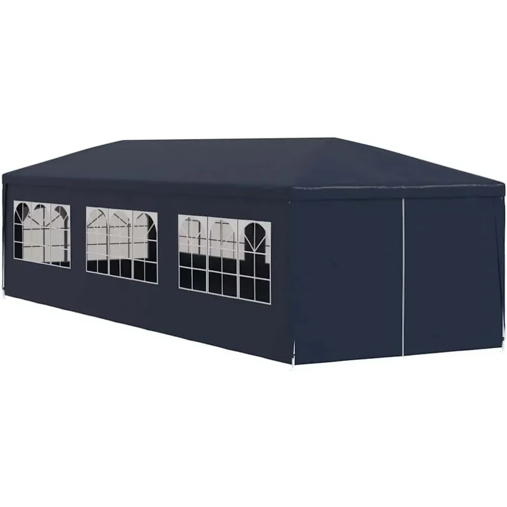 

Уличный шатер-тент для вечеринок 118,1 x 354,3 дюйма, УФ- и водостойкий полиэтилен, стальная рама с защитой от ржавчины, окна и дверь на молнии, идеально подходит