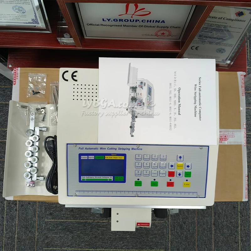 SWT608 Automatic Wire Stripping Machine Peeling Skinning Cutter for Wires 0.1-8mm2 Computer Tool