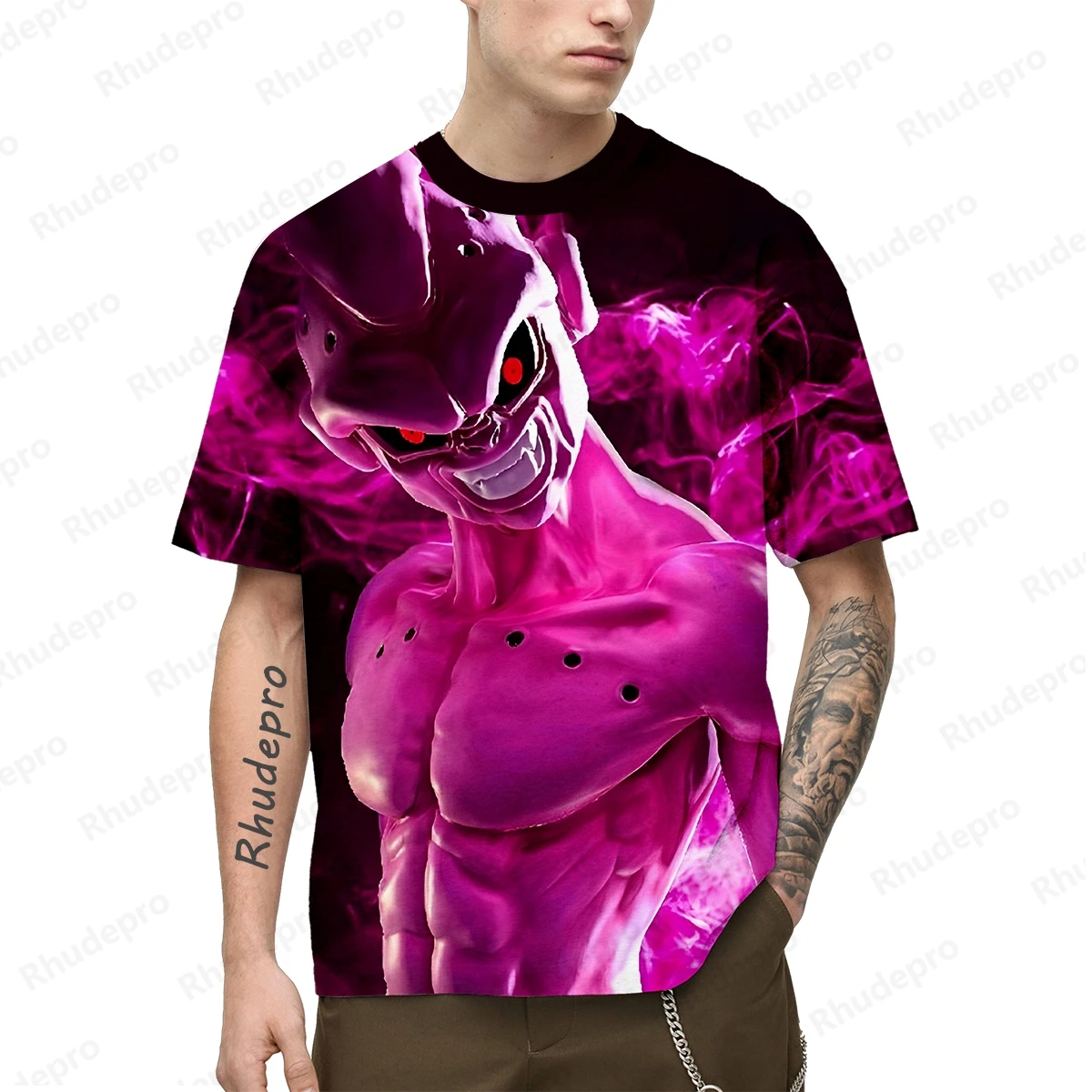 Camiseta de Anime para hombre, ropa de calle de Anime japonés, Goku, Super Saiya, Tops, camisas de estilo Harajuku para niños, tendencia de Cosplay