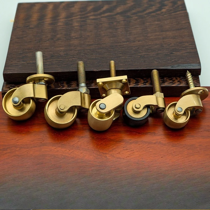 1 pièce Roulettes de meuble en laiton de haute qualité / Roue universelle / Roulettes de piano / Roulettes métalliques pour pieds de canapé / Quincaillerie de bureau